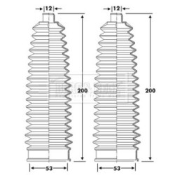 Steering Rack Boot BORG & BECK BSG3425