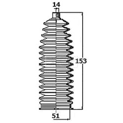 Steering Rack Boot BORG & BECK BSG3451 OE Ref 32 10 6 778 560