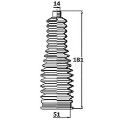 Steering Rack Boot BORG & BECK BSG3454 OE Ref A4514600196