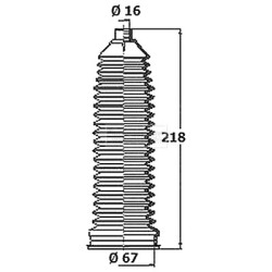 Steering Rack Boot BORG & BECK BSG3460 OE Ref 164 460 00 96