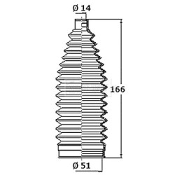 Steering Rack Boot BORG & BECK BSG3465 OE Ref 4410A328 S1