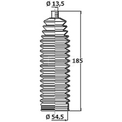 Steering Rack Boot BORG & BECK BSG3466 OE Ref 406683