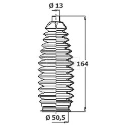 Steering Rack Boot BORG & BECK BSG3468 OE Ref 83534SMA003