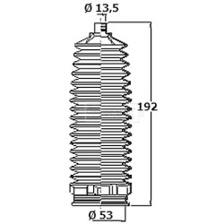Steering Rack Boot BORG & BECK BSG3476 OE Ref 482034581R