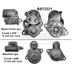 Starter Motor BORG & BECK BST2221 OE Ref M001T75681