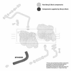 Hose Clip BORG & BECK BTH1008 OE Ref 98499133