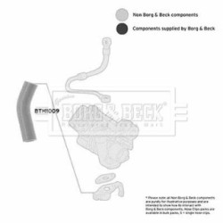 Hose Clip BORG & BECK BTH1009 OE Ref 46456294
