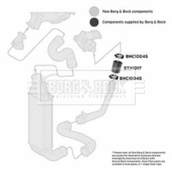 Hose Clip BORG & BECK BTH1017 OE Ref 1482828080