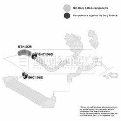 Hose Clip BORG & BECK BTH1028 OE Ref 51703326
