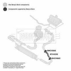 Hose Clip BORG & BECK BTH1035 OE Ref 51901753