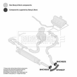 Hose Clip BORG & BECK BTH1037 OE Ref 55703081
