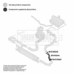 Hose Clip BORG & BECK BTH1044 OE Ref 51832981