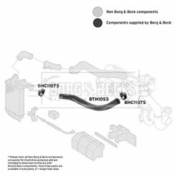 Hose Clip BORG & BECK BTH1053 OE Ref 16 114 315 80