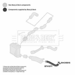 Hose Clip BORG & BECK BTH1071 OE Ref 1J0 145 828 E