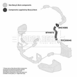 Hose Clip BORG & BECK BTH1073 OE Ref 8E0145745B