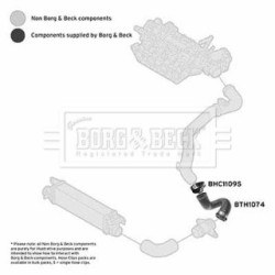 Hose Clip BORG & BECK BTH1074 OE Ref 50517519