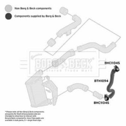 Hose Clip BORG & BECK BTH1094 OE Ref 8D0 145 828 G