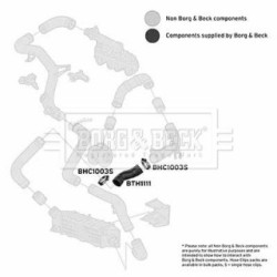 Hose Clip BORG & BECK BTH1111 OE Ref 6K0 145 834 C