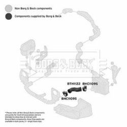 Hose Clip BORG & BECK BTH1122 OE Ref 8E0 145 837 G BORG & BECK