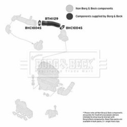 Air Filter Intake Hose BORG & BECK BTH1129 OE Ref 6K0129684F