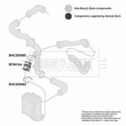 Hose Clip BORG & BECK BTH1134 OE Ref 1J0145834AB