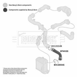 Hose Clip BORG & BECK BTH1135 OE Ref 1J0 145 834 E