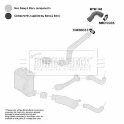 Hose Clip BORG & BECK BTH1141 OE Ref 1J0 145 838 E