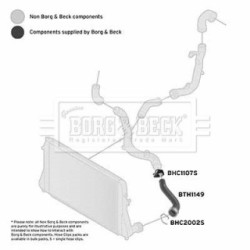 Hose Clip BORG & BECK BTH1149 OE Ref 1K0145832F