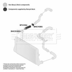 Hose Clip BORG & BECK BTH1154 OE Ref 3C0 145 834 L