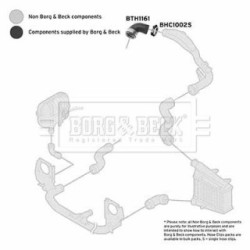 Hose Clip BORG & BECK BTH1161 OE Ref 3B0 145 838 A