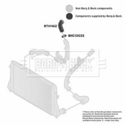 Hose Clip BORG & BECK BTH1162 OE Ref 5N0 145 838