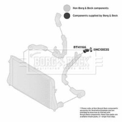 Hose Clip BORG & BECK BTH1166 OE Ref 1K0 145 828 S