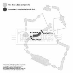 Hose Clip BORG & BECK BTH1169 OE Ref 6K0 145 834