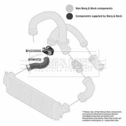 Hose Clip BORG & BECK BTH1173 OE Ref 7E0 145 709 C