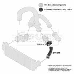 Hose Clip BORG & BECK BTH1174 OE Ref 7E0145790