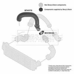 Hose Clip BORG & BECK BTH1175 OE Ref 7E0145980