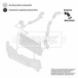 Hose Clip BORG & BECK BTH1176 OE Ref 1149463