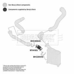Hose Clip BORG & BECK BTH1183 OE Ref 7L6145967B