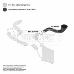 Hose Clip BORG & BECK BTH1184 OE Ref 7L6 145 790 E