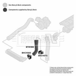 Hose Clip BORG & BECK BTH1188 OE Ref 11 61 7 799 394