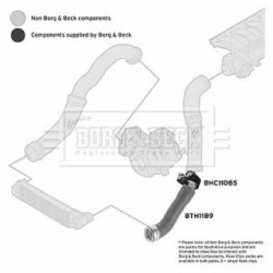 Hose Clip BORG & BECK BTH1189 OE Ref 11 61 7 799 397