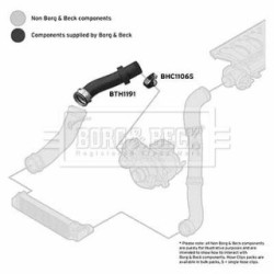 Hose Clip BORG & BECK BTH1191 OE Ref 11617786865