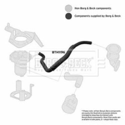 Hose Clip BORG & BECK BTH1196 OE Ref 11721427912
