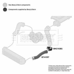 Hose Clip BORG & BECK BTH1197 OE Ref 11 61 7 805 437