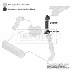 Hose Clip BORG & BECK BTH1199 OE Ref 11617790090