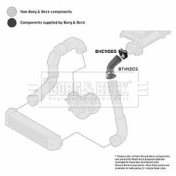 Hose Clip BORG & BECK BTH1203 OE Ref 11617791664