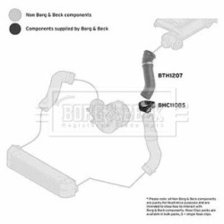 Hose Clip BORG & BECK BTH1207 OE Ref 11613405535
