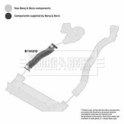 Hose Clip BORG & BECK BTH1210 OE Ref 11617802753