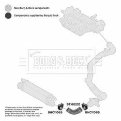Hose Clip BORG & BECK BTH1222 OE Ref 50517519