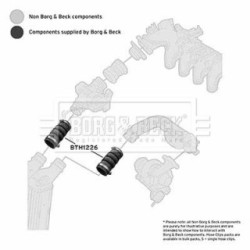 Hose Clip BORG & BECK BTH1226 OE Ref 0382 PK